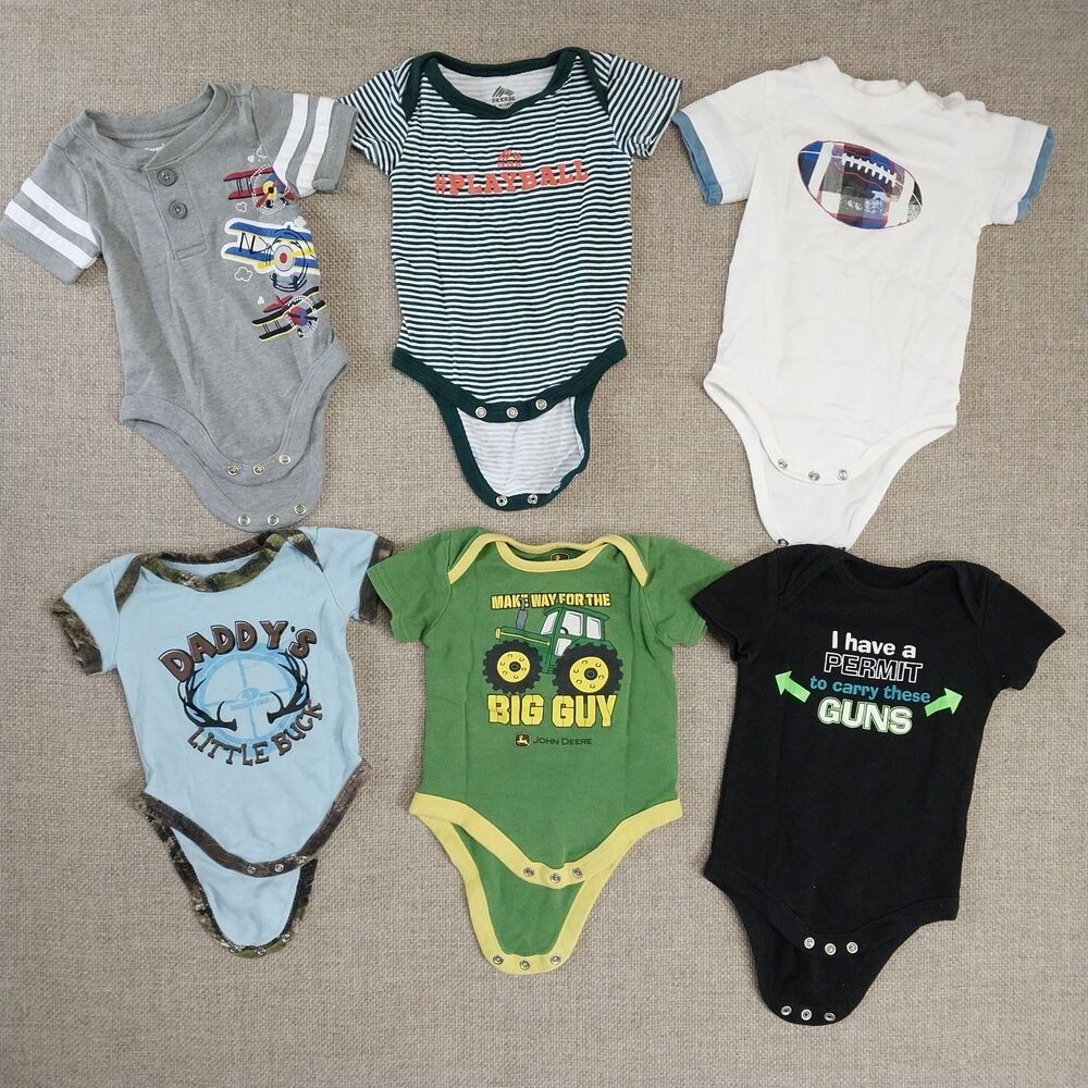 Baby Infant Boy Clothing Bundle Bodysuit Variety Of Colors 11 Pieces Newborn #16